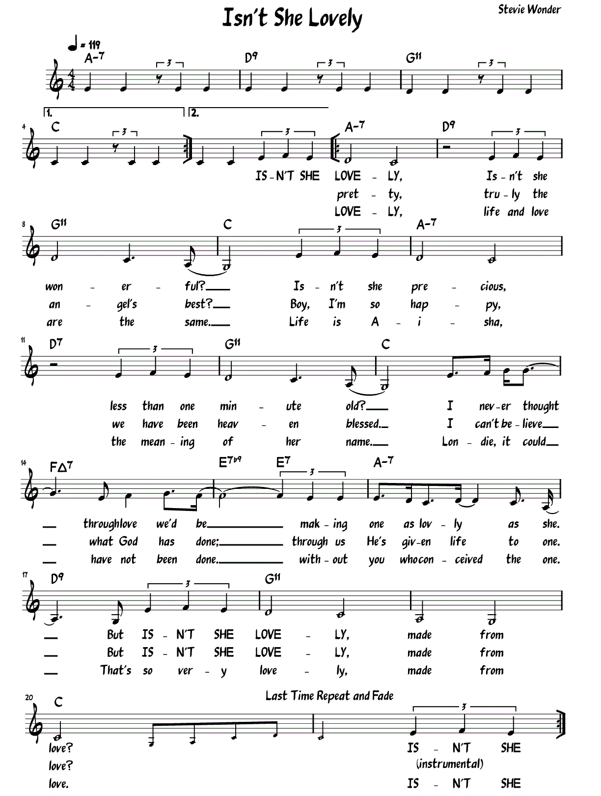 Sheet Music